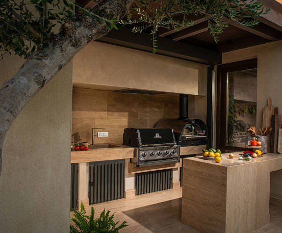 The Echo Of The Sea Beachfront Villa barbeque area