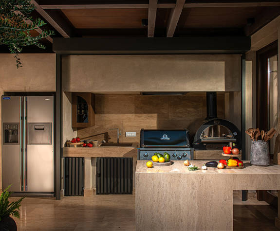 The Echo Of The Sea Beachfront Villa barbeque area